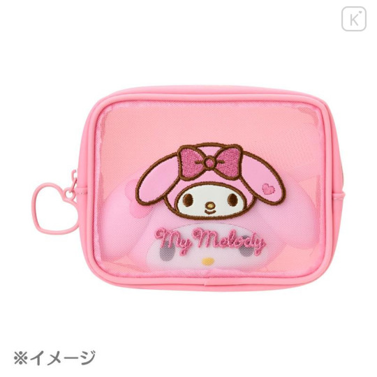 Japan Sanrio Original Mini Pouch - Kuromi : Heart - 4