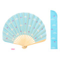 Japan Sanrio Original Bamboo Fan with Case - Cinnamoroll - 1