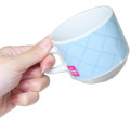 Japan Sanrio Stacking Mug - Hello Kitty : Face Quilt Blue - 2