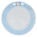 Japan Sanrio Porcelain Plate - Hello Kitty : Face Quilt Blue - 1