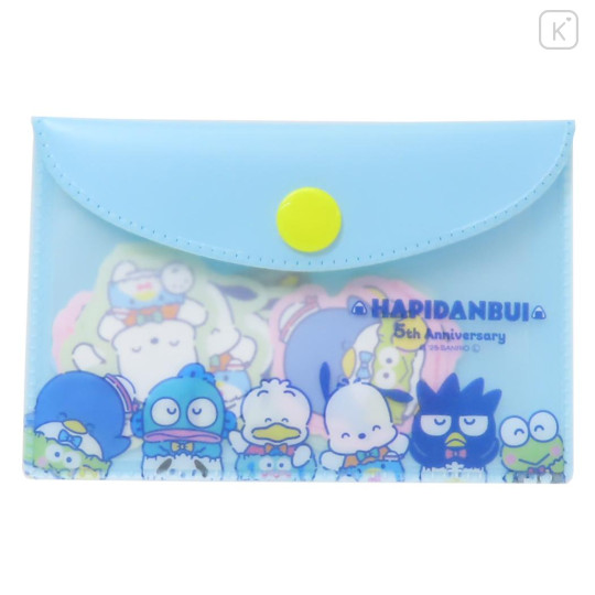 Japan Sanrio Flake Sticker Set & Case - Hapidanbui Boys 5th Anniversary Blue - 1