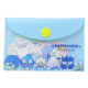 Japan Sanrio Flake Sticker Set & Case - Hapidanbui Boys 5th Anniversary Blue
