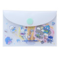 Japan Sanrio Flake Sticker Set & Case - Hapidanbui Boys 5th Anniversary White - 1
