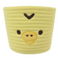Japan San-X Desktop Storage Rope Basket (S) - Kiiroitori : Face - 1