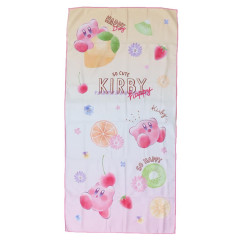 Japan Kirby Quick Dry Bath Towel - Kirby : Fruits Pink Orange