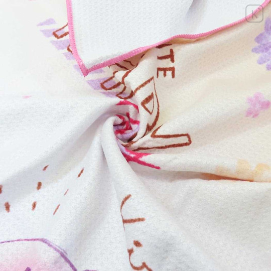 Japan Kirby Quick Dry Bath Towel - Kirby : Fruits Pink Orange - 2