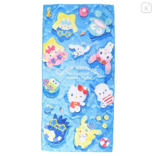 Japan Sanrio Quick Dry Bath Towel - Characters : Pool Vacation - 1