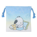 Japan Sanrio Mini Drawstring Pouch - Pochacco : Angels Relaxing Night Time - 1