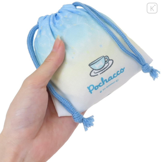 Japan Sanrio Mini Drawstring Pouch - Pochacco : Angels Relaxing Night Time - 2