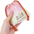 Japan Sanrio Mini Drawstring Pouch - Hello Kitty : Angels Relaxing Night Time - 2