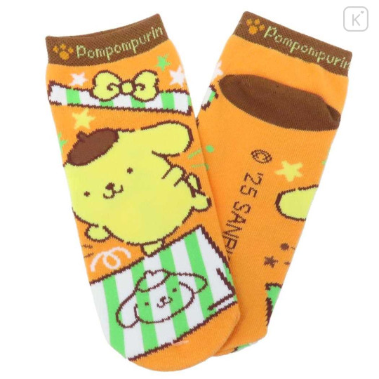 Japan Sanrio Socks - Pompompurin : Surprised - 1