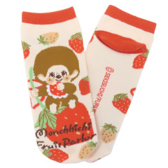 Japan Monchhichi Socks - Strawberry Beige