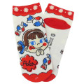 Japan Peko Chan Socks - Beige Red Candy - 1