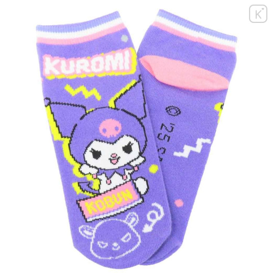 Japan Sanrio Socks - Kuromi : Relax Dance Purple - 1
