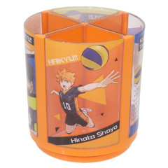 Japan Haikyuu Rotating Pen Stand - Karasuno High School Orange
