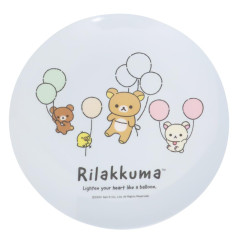 Japan San-X Melamine Plate - Rilakkuma : Lighten Heart Like A Balloon Blue