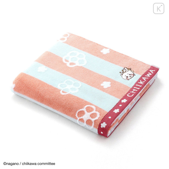 Japan Chiikawa Bath Towel - Chiikawa : Bee Pink - 1