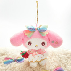 Japan Sanrio Mascot Holder - My Melody : Strawberry Newspaper 50th Anniversary