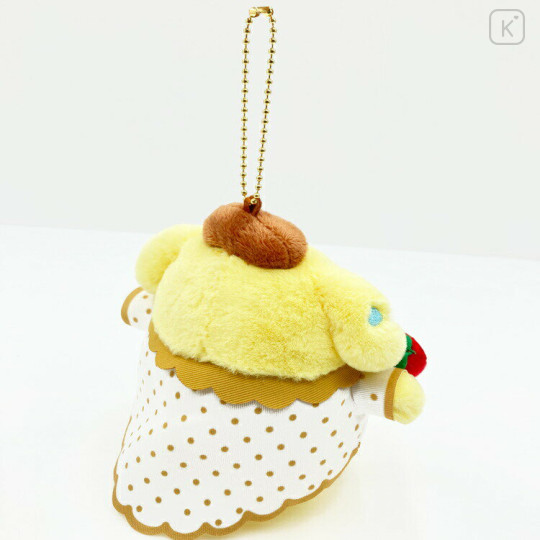 Japan Sanrio Mascot Holder - Pompompurin : Strawberry Newspaper 50th Anniversary - 2