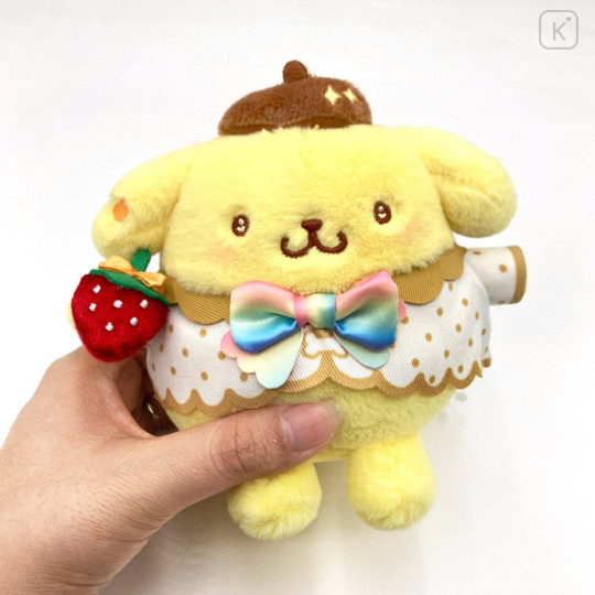 Japan Sanrio Mascot Holder - Pompompurin : Strawberry Newspaper 50th Anniversary - 3