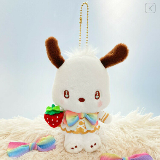 Japan Sanrio Mascot Holder - Pochacco : Strawberry Newspaper 50th Anniversary - 1