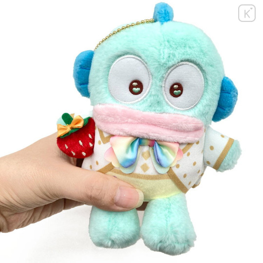 Japan Sanrio Mascot Holder - Hangyodon : Strawberry Newspaper 50th Anniversary - 3