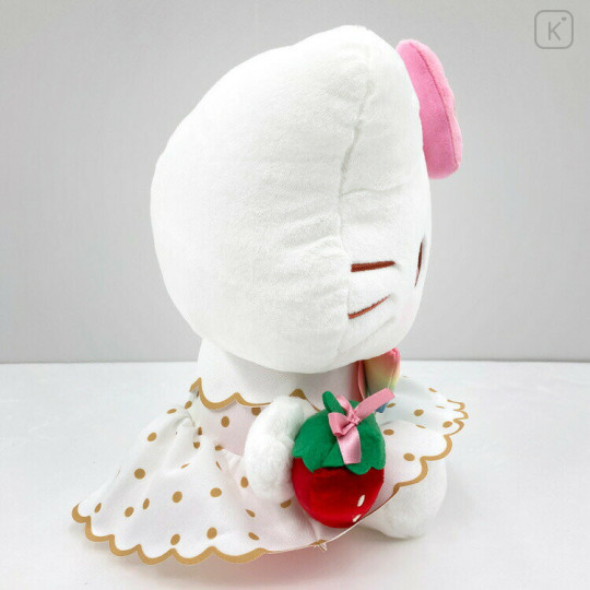Japan Sanrio Plush Toy (M) - Hello Kitty : 50th Anniversary Strawberry Newspaper - 2
