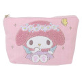 Japan Sanrio Sagara Embroidery Flat Cosmetic Pouch - My Melody : 50th Anniversary Fairy - 1