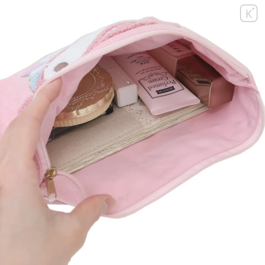 Japan Sanrio Sagara Embroidery Flat Cosmetic Pouch - My Melody : 50th Anniversary Fairy - 3