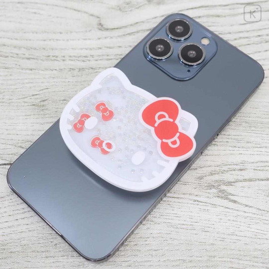 Japan Sanrio Pocopoco Smartphone Grip - Hello Kitty : Shaka Shaka Bead - 2