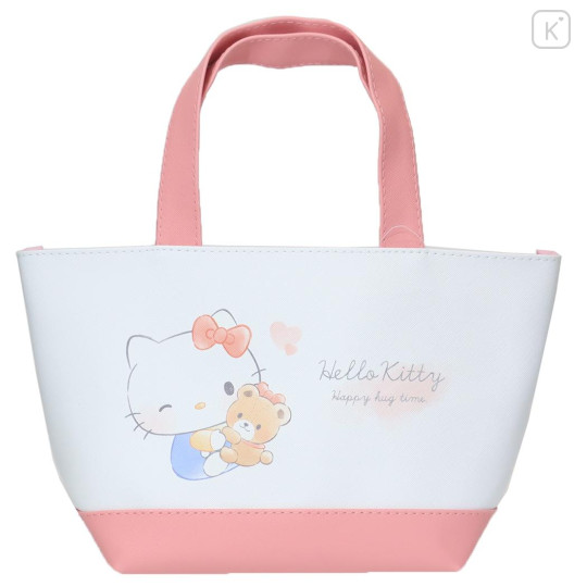 Japan Sanrio Insulated Cooler Lunch Bag - Hello Kitty & Tiny Chum : Friend Hug - 1