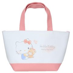 Japan Sanrio Insulated Cooler Lunch Bag - Hello Kitty & Tiny Chum : Friend Hug