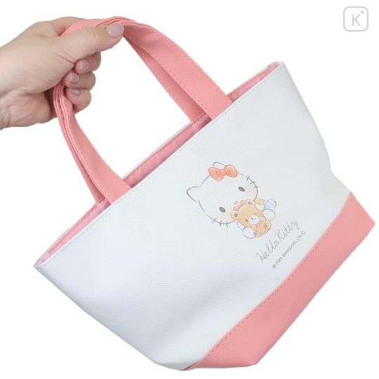 Japan Sanrio Insulated Cooler Lunch Bag - Hello Kitty & Tiny Chum : Friend Hug - 2