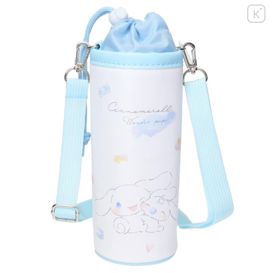 Japan Sanrio Insulated Cooler Plastic Bottle Holder - Cinnamoroll : Friend Hug - 1