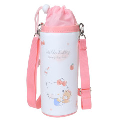 Japan Sanrio Insulated Cooler Plastic Bottle Holder - Hello Kitty & Tiny Chum : Friend Hug