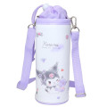 Japan Sanrio Insulated Cooler Plastic Bottle Holder - Kuromi : Friend Hug - 1
