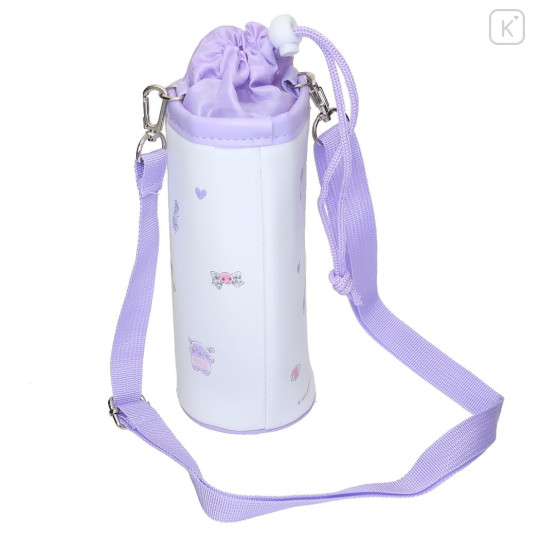 Japan Sanrio Insulated Cooler Plastic Bottle Holder - Kuromi : Friend Hug - 2