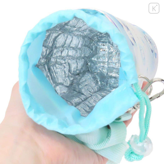 Japan Mochimochi Panda Insulated Cooler Plastic Bottle Holder - Turquoise - 3