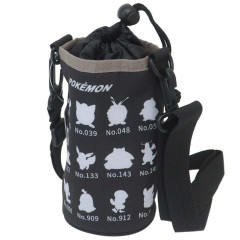 Japan Pokemon Insulated Cooler Plastic Bottle Holder - Silhouette Black White