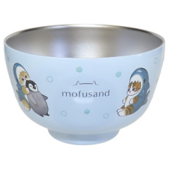 Japan Mofusand Stainless Vacuum Double Bowl 450ml - Cat Shark Nyan
