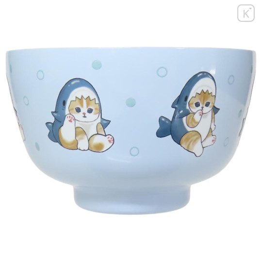 Japan Mofusand Stainless Vacuum Double Bowl 450ml - Cat Shark Nyan - 3