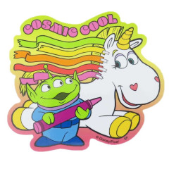Japan Disney Big Vinyl Sticker - Toy Story Little Green Men Aliens : Cool