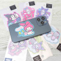 Japan Sanrio Vinyl Sticker - Kuromi & My Melody : Toddler Heart Ribbon - 2