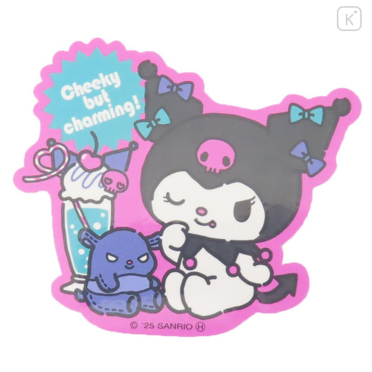 Japan Sanrio Vinyl Sticker - Kuromi : Baku Cheeky But Charming - 1