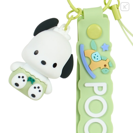 Japan Sanrio 3D Mascot Hand Strap - Pochacco - 3