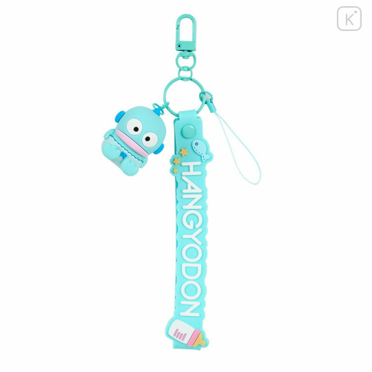 Japan Sanrio 3D Mascot Hand Strap - Hangyodon - 1