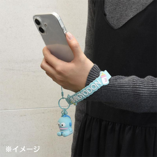 Japan Sanrio 3D Mascot Hand Strap - Hangyodon - 6