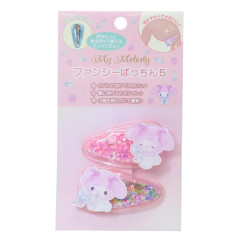 Japan Sanrio Sequins Hair Clip Set - My Melody : Glitter Star