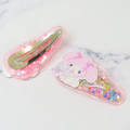 Japan Sanrio Sequins Hair Clip Set - My Melody : Glitter Star - 2
