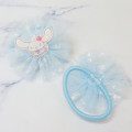 Japan Sanrio Glitter Lace Hair Tie Set - Cinnamoroll & Milk Cherry - 2
